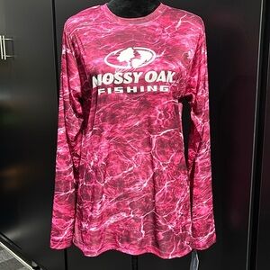 Mossy Oak Elements Tech long sleeve T-shirt,crewneck,fishing logo,moisture wick